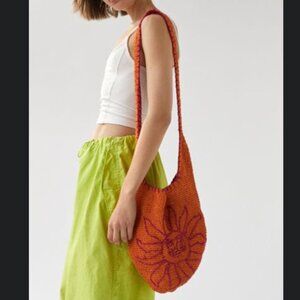 Nylon Woven Shoulder Bag